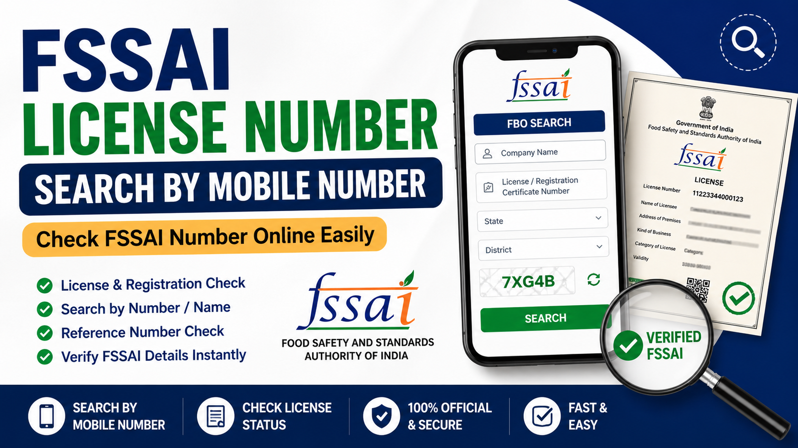 FSSAI License Number Search by Mobile Number | FSSAI Number Check Online | FSSAI Registration